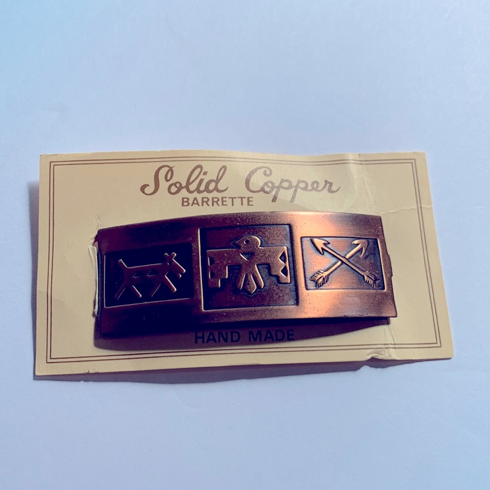 NWT Solid Cooper/ Handmade Barrette